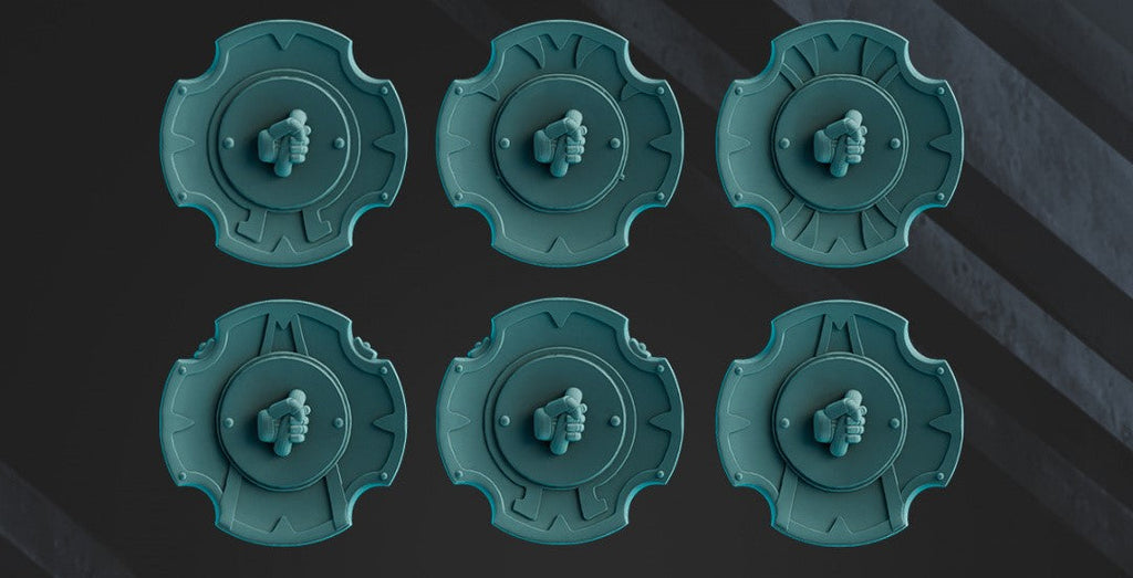 Space Warrior Shield Pack | Scylla Legion | DakkaDakka | Sci-Fi Grimdark Custom Bitz Wargaming Miniatures 28mm 32mm