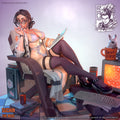 Suchin the Muse (Bikini) | Pin-Up Statue Fan Art Miniature Unpainted | Ronin Arts Workshop