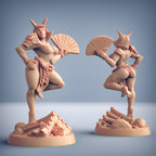 Demon Oni Tsuki Pin-Up | Oni Clan | Fantasy D&D Miniature | Artisan Guild