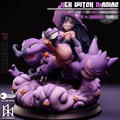 Hex Witch Maniac | Pin-Up Statue Fan Art Miniature Unpainted | Jigglystix