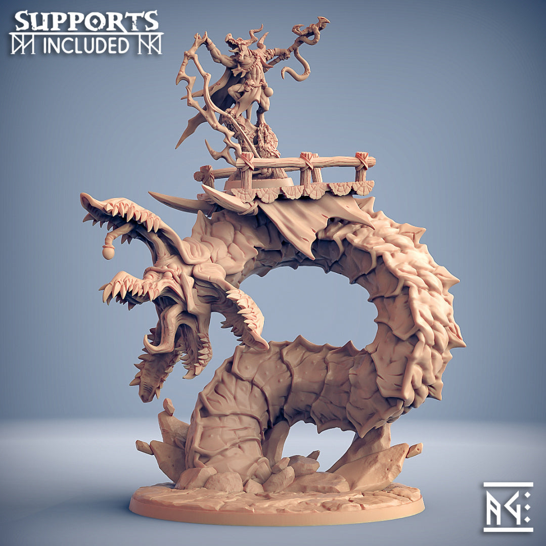 Kornutaaz on Diggaz the Plague Zeek | Plague-Mine Kobold | Fantasy D&D Miniature | Artisan Guild