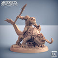 Salamander Rider B | Swamp Gurunda | Fantasy D&D Miniature | Artisan Guild