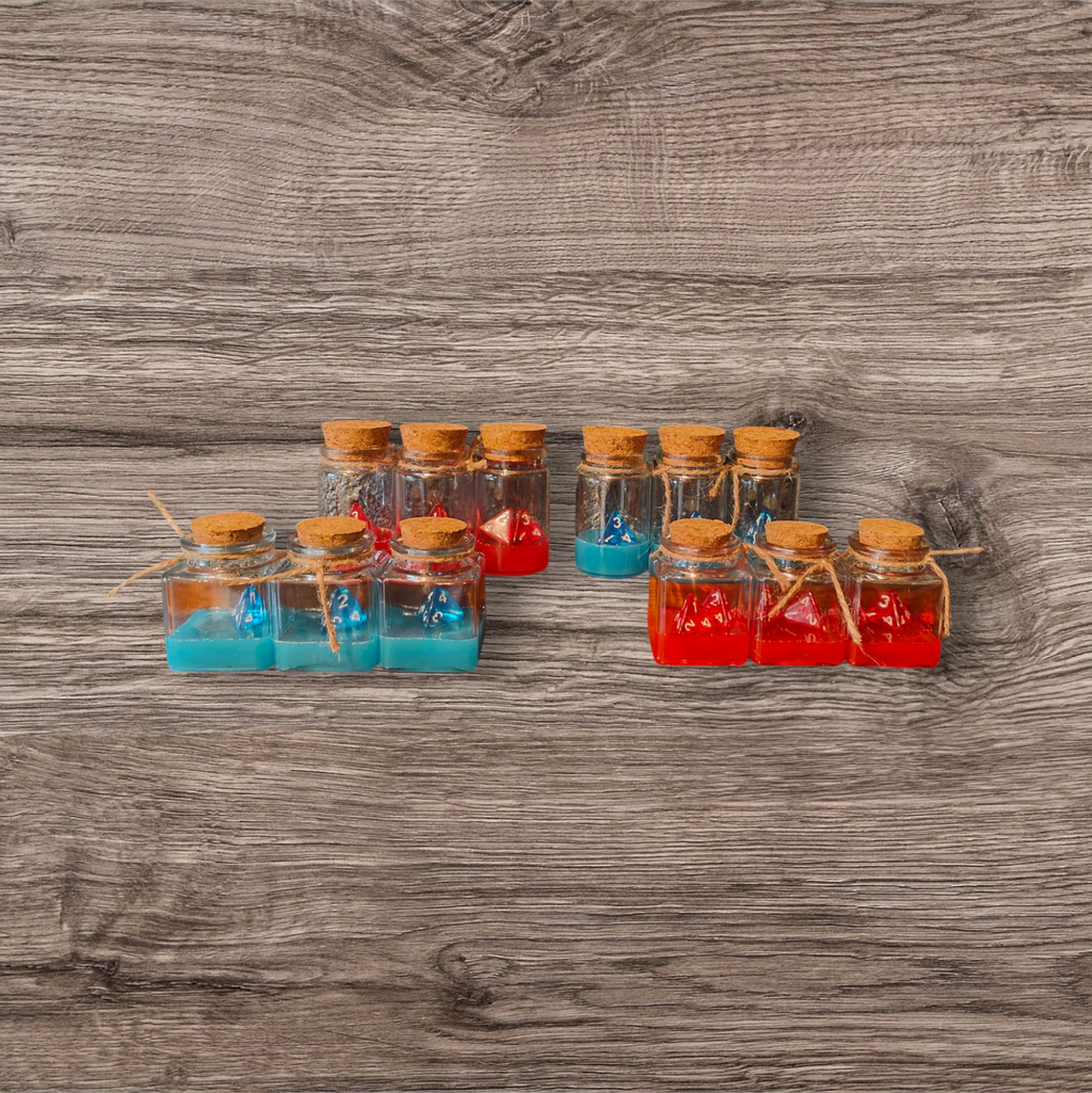 D&D Potion Of Healing Mana Health D4 Bottle Dice Prop Glass Health