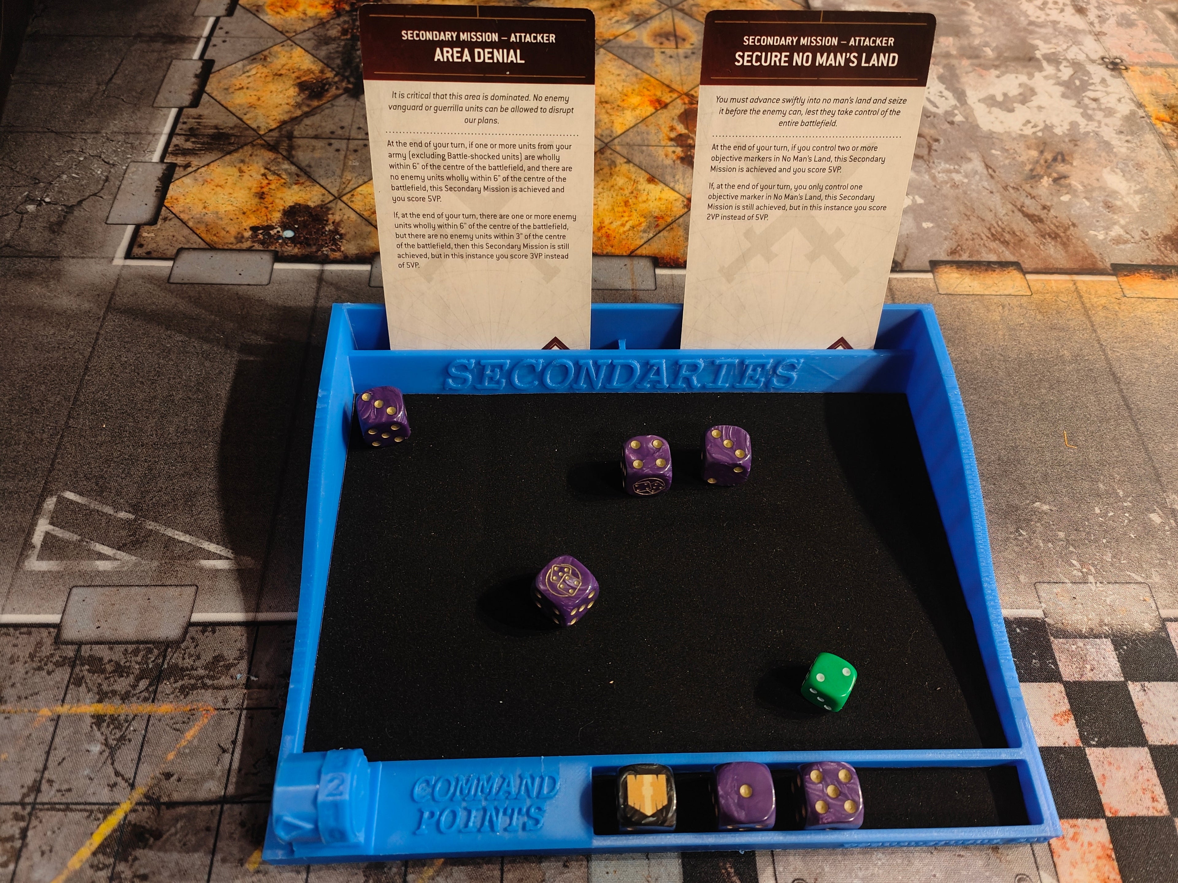 "The Rambo" Warhammer 40K 10th Edition Dice Tray