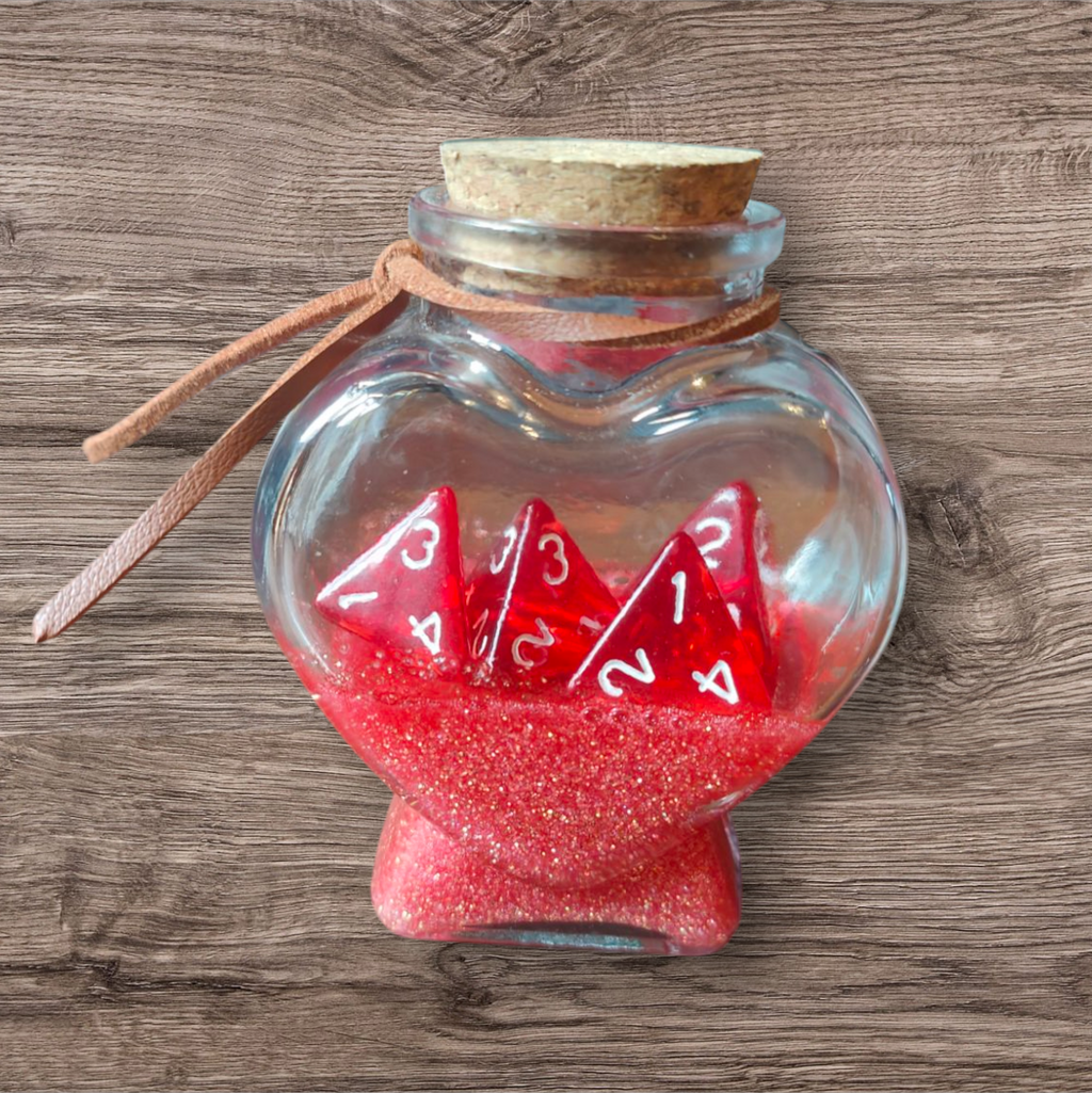 D&D Potion Of Healing Mana Health D4 Bottle Dice Prop Glass Health