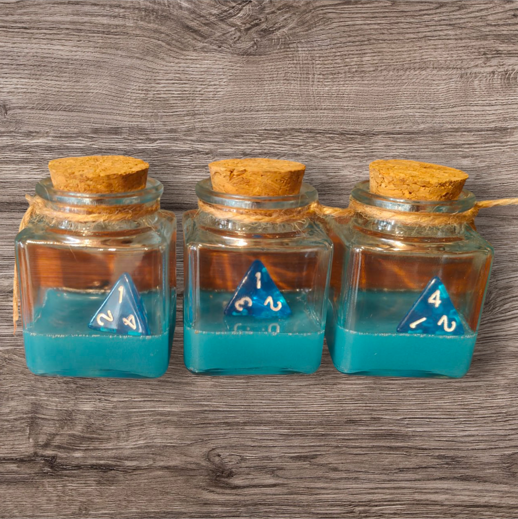 D&D Potion Of Healing Mana Health D4 Bottle Dice Prop Glass Health