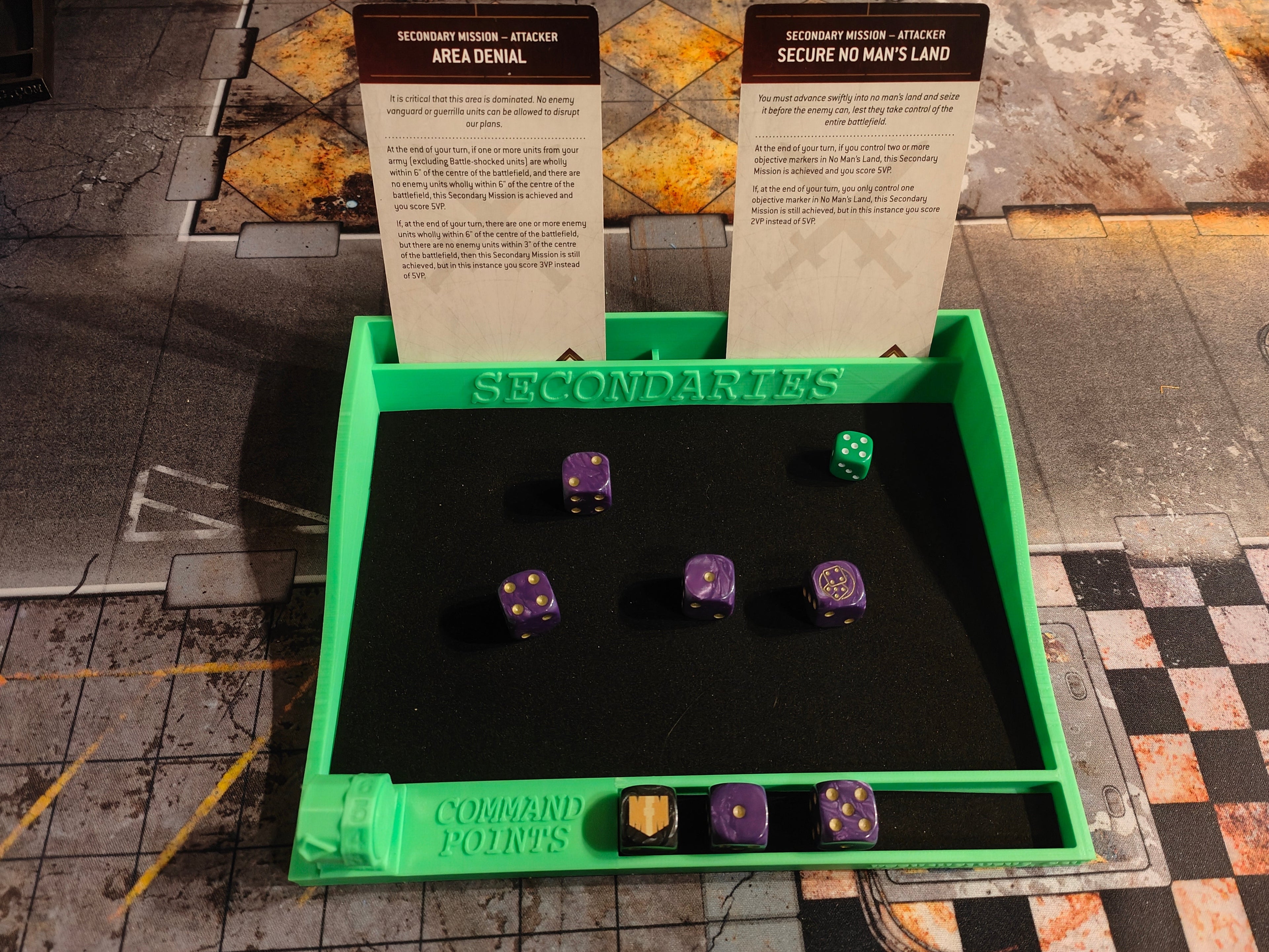 "The Rambo" Warhammer 40K 10th Edition Dice Tray