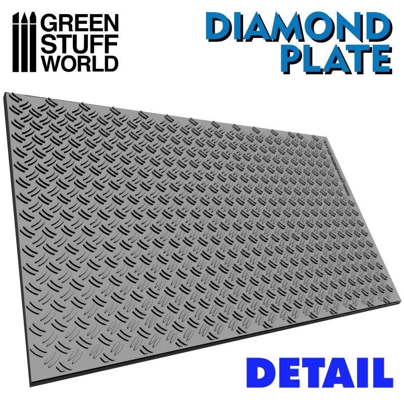Green Stuff World Rolling Pin Diamond Plate