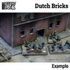 Green Stuff World: 15mm Textured Rolling Pin - Dutch Bricks