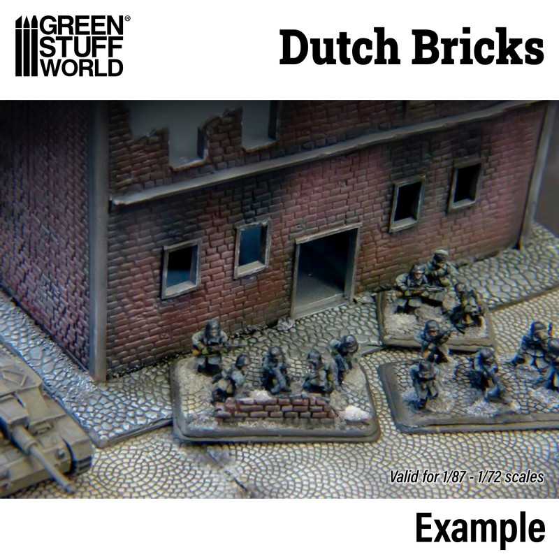 Green Stuff World: 15mm Textured Rolling Pin - Dutch Bricks