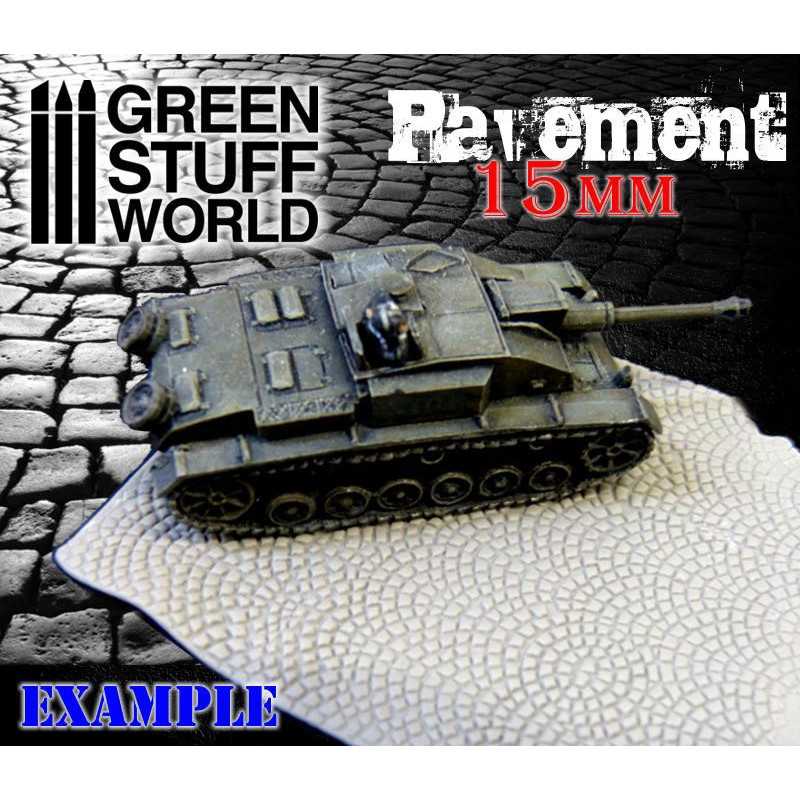 Green Stuff World Rolling Pin Pavement 15mm