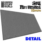 Green Stuff World Rolling Pin Sett Pavement 15mm