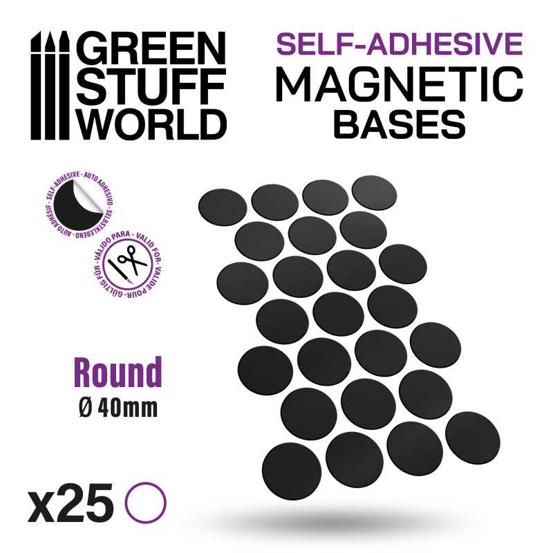 Green Stuff World: Self Adhesive Round Magnetic Bases Sheet