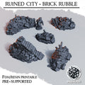Ruined City Rubble Scenery | Trench Grimdark | Diceverse