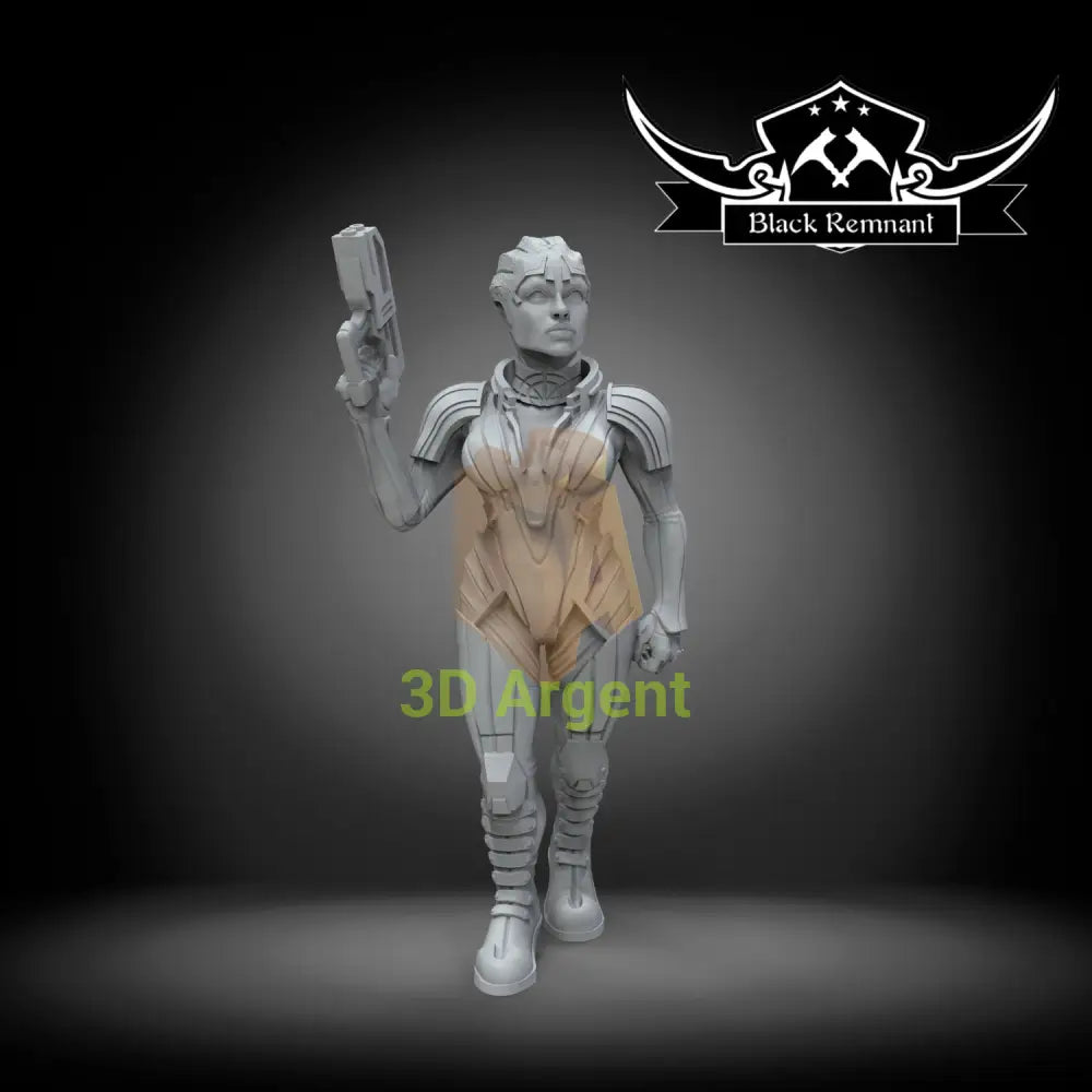 Samara Mass Effect - Stargrave D&D 3D Printed Resin Miniatures