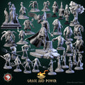 Dungeons and Dragons Models - Grace and Power - Set by White Werewolf Tavern