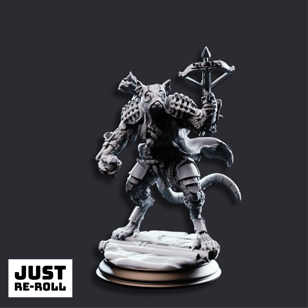 Scabbers Ratfolk Warriors - 3D Printed Monster Miniatures