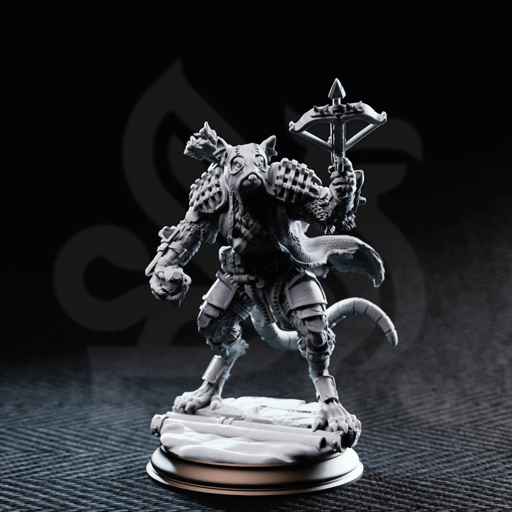 Scabbers Ratfolk Warriors - 3D Printed Monster Miniatures