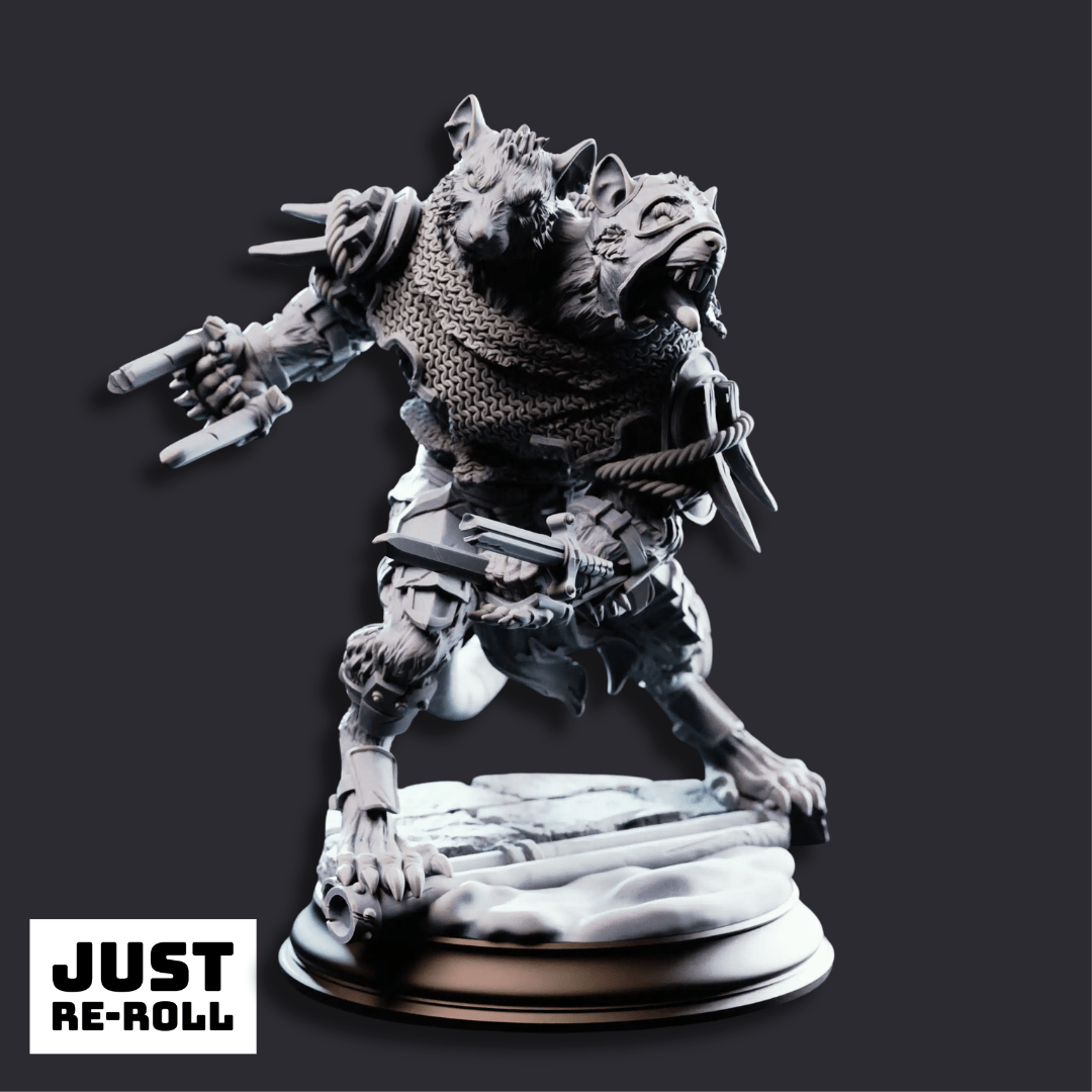Scabbers Ratfolk Warriors - 3D Printed Monster Miniatures