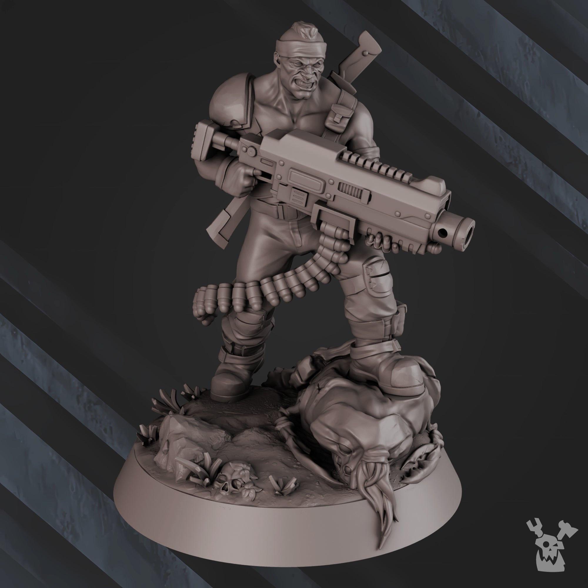 Sergeant A. Schaefer | Imperial Soldiers | Grimdark Miniature | DakkaDakka