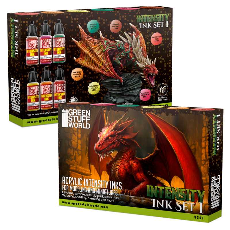 Green Stuff World - Set x6 Intensity Inks - Set 1