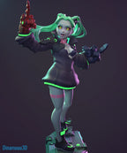 Bekki | Pin-Up Statue Fan Art Miniature Unpainted | Dinamuu3D