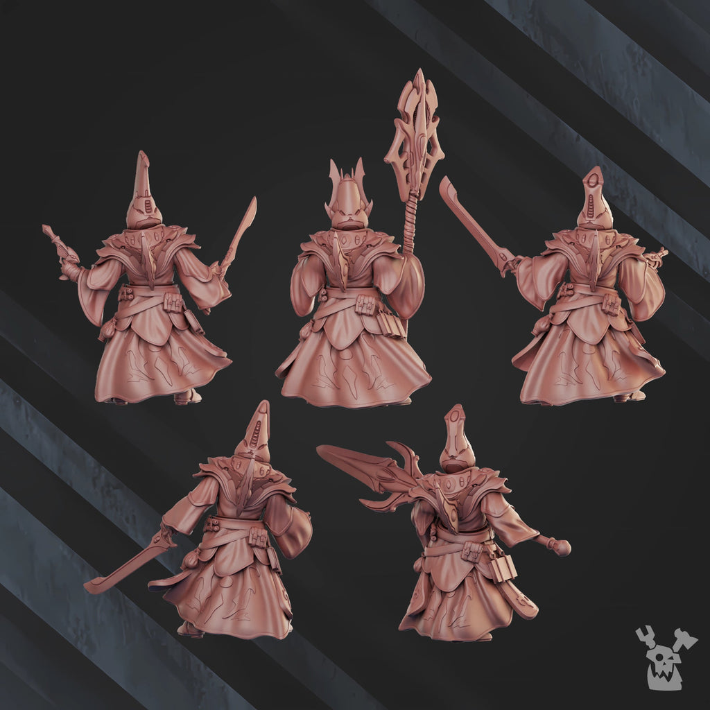Shadow Caster Squad Miniatures | Dark Space Elves | Grimdark Miniature | DakkaDakka