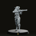 Sheriff Vienna B Cowgirl on Foot Miniature