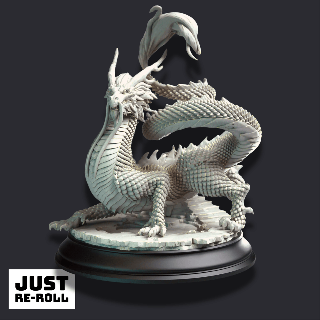 Shinkoryu – Eastern Crimson Dragon - 3D Monster Miniature