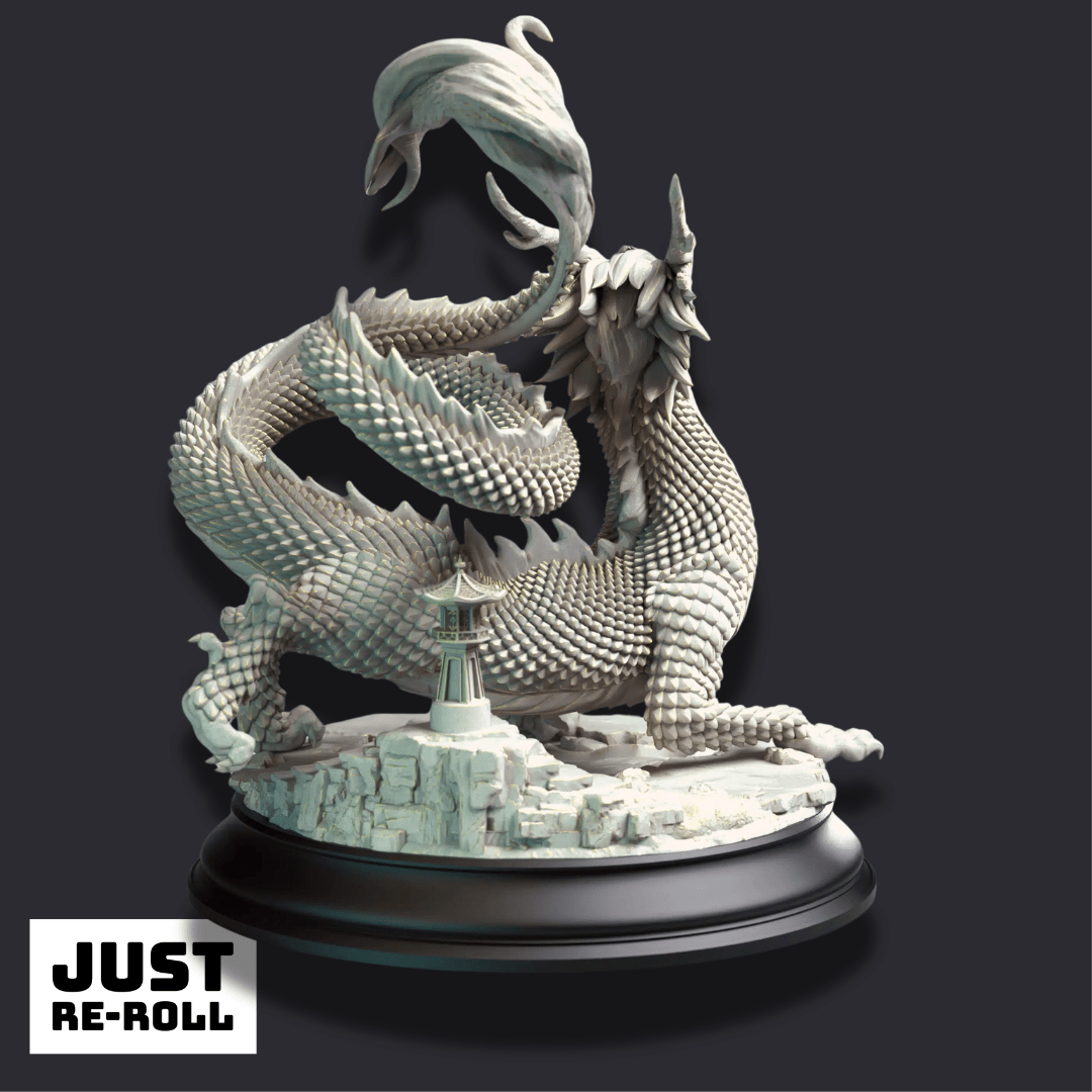 Shinkoryu – Eastern Crimson Dragon - 3D Monster Miniature