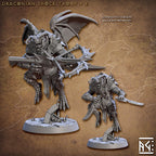 Draconian Shock Troop Miniatures | Draconian Scourge | Fantasy D&D Miniature | Artisan Guild