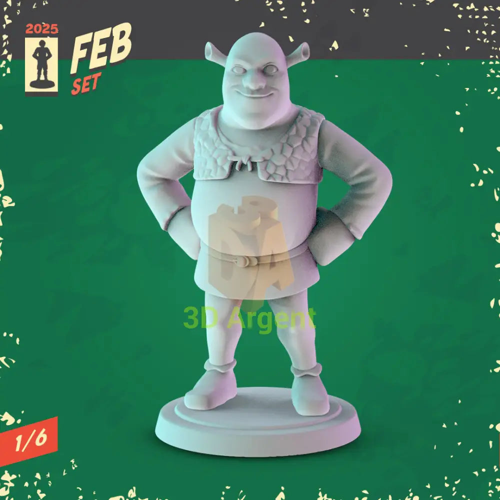 Shrek Miniatures – Shrek Donkey Fiona Puss in Boots Gingy Pinocchio 32 mm Resin Figures