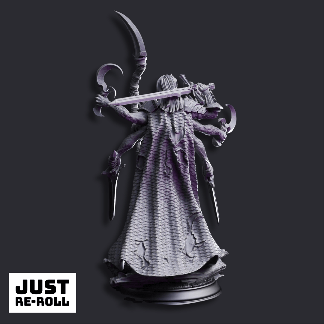 Siltrak’thos Knight from Beyond the Planes - 3D Printed Monster Miniature