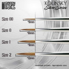 Green Stuff World: Kolinsky Sable Silver Series Paintbrush Set - 4pc