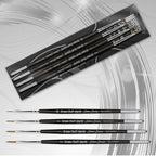 Green Stuff World: Kolinsky Sable Silver Series Paintbrush Set - 4pc