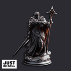 Silvia the Tearless War Priestess - 3D Printed Cleric Miniature