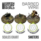 Green Stuff World: 3d Printed Resin Bits Scenery - Simulated Barbed Wire - 1:32-1:35 (5m)