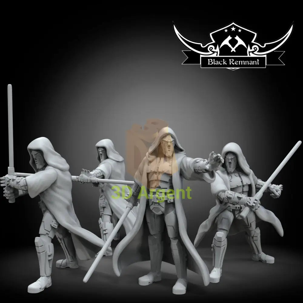 Sith acolythes from SWTOR | Star Wars Legion Scale | 3D Printed Resin Miniature | Black Remnant Miniatures | 12K High Detail
