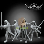 Sith acolythes from SWTOR | Star Wars Legion Scale | 3D Printed Resin Miniature | Black Remnant Miniatures | 12K High Detail