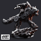Skjolnir & Haarn The Wolf Knight - 3D Printed Monster Miniature