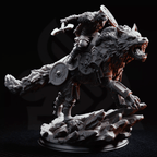 Skjolnir & Haarn The Wolf Knight - 3D Printed Monster Miniature