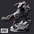 Skjolnir & Haarn The Wolf Knight - 3D Printed Monster Miniature