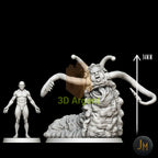 Slitherman Monster - Dungeons and Dragons (D&D), DragonLance, Frostgrave, Fantasy 3D Printed Resin Miniatures
