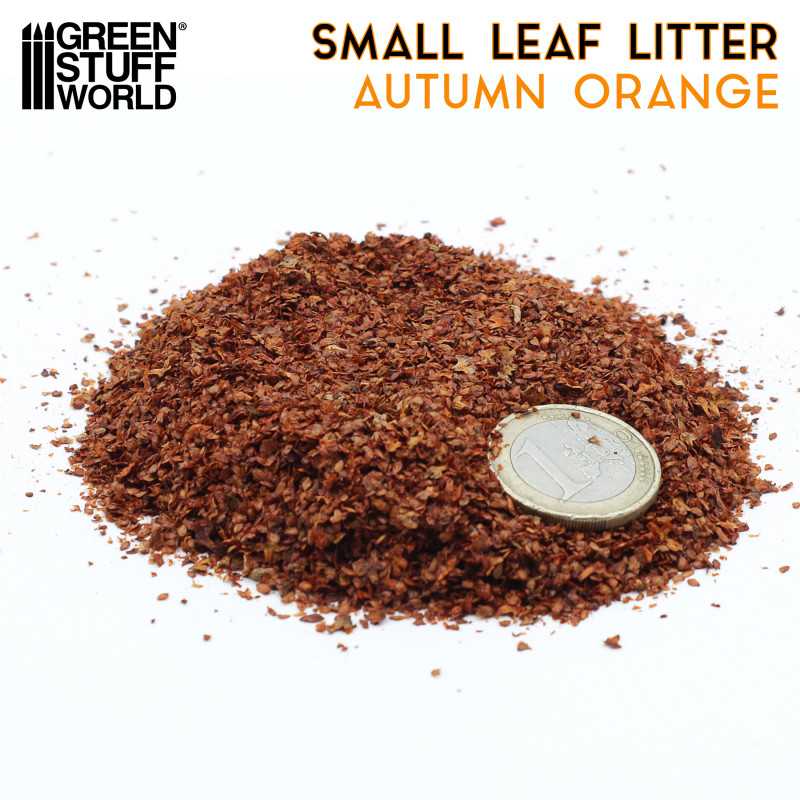 Green Stuff World Small Leaf Litter - Autumn Orange
