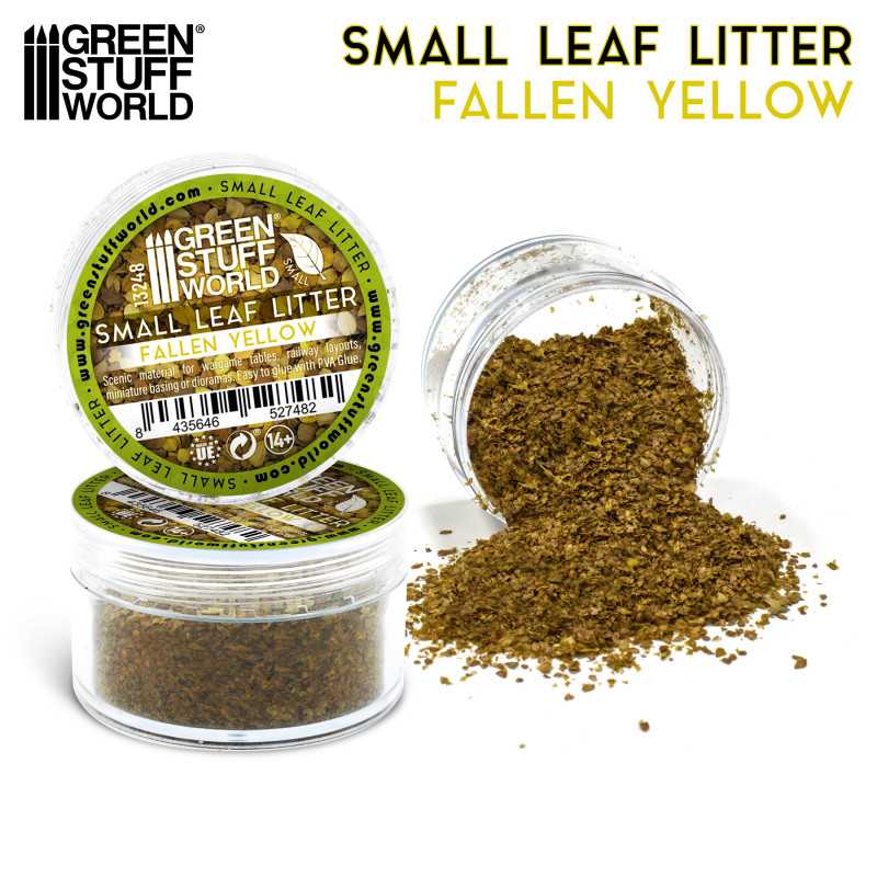Green Stuff World Small Leaf Litter - Fallen Yellow