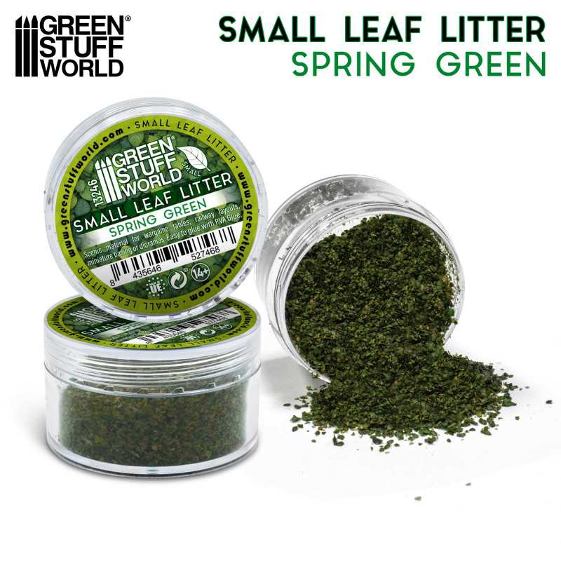 Green Stuff World Small Leaf Litter - Spring Green