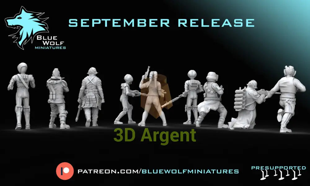 Space Smugglers 7 Versions Star Wars Legion 3D Printed Resin BlueWolf Miniatures