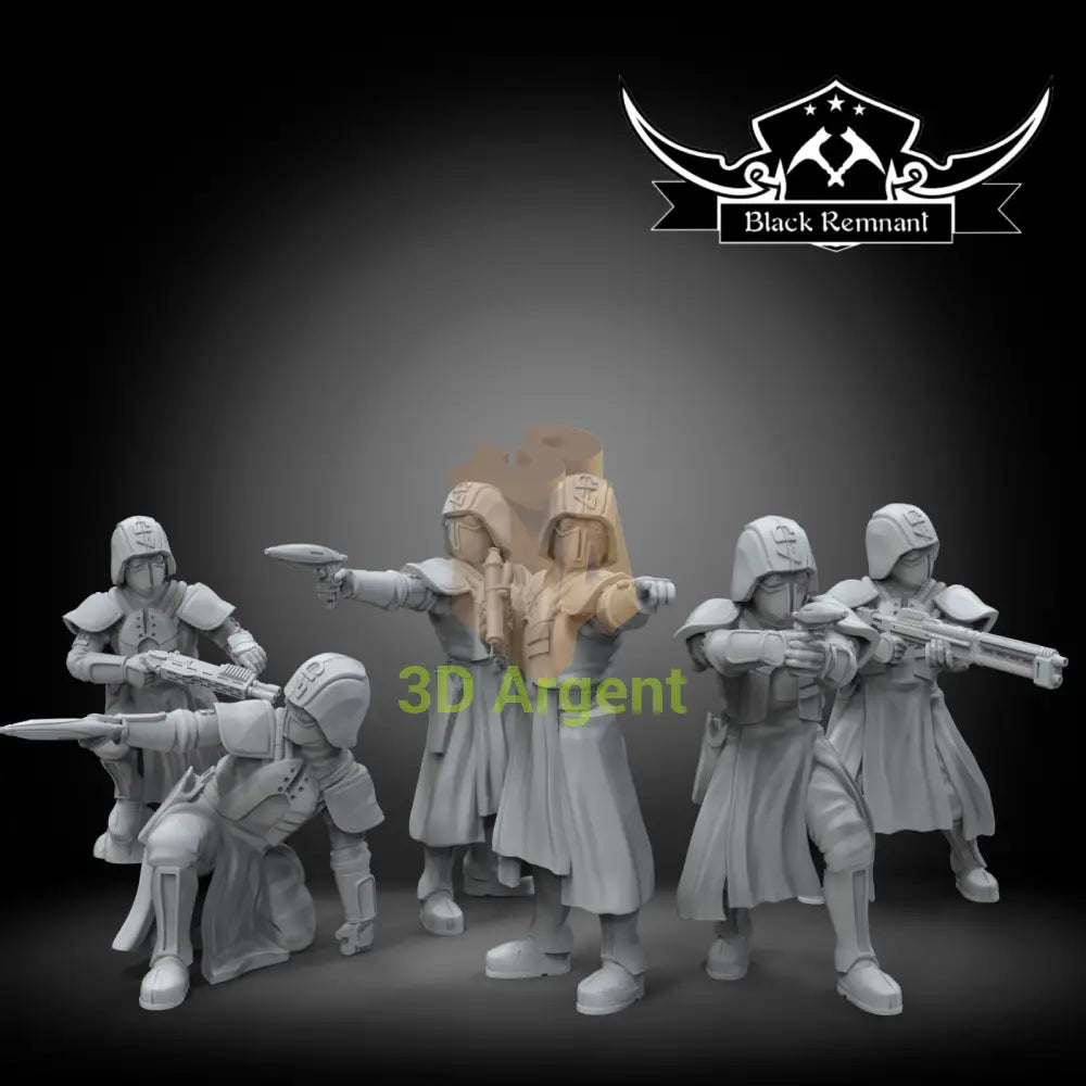 Squad Coruscant Police 6x Star Wars Legion compatible 3D Resin Miniatures