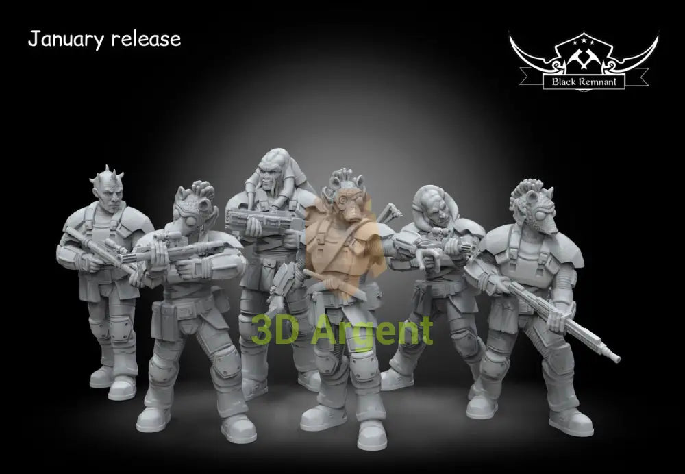 Squad Son-Tuul Pride Criminal Syndicat 6x Star Wars Legion compatible Miniatures