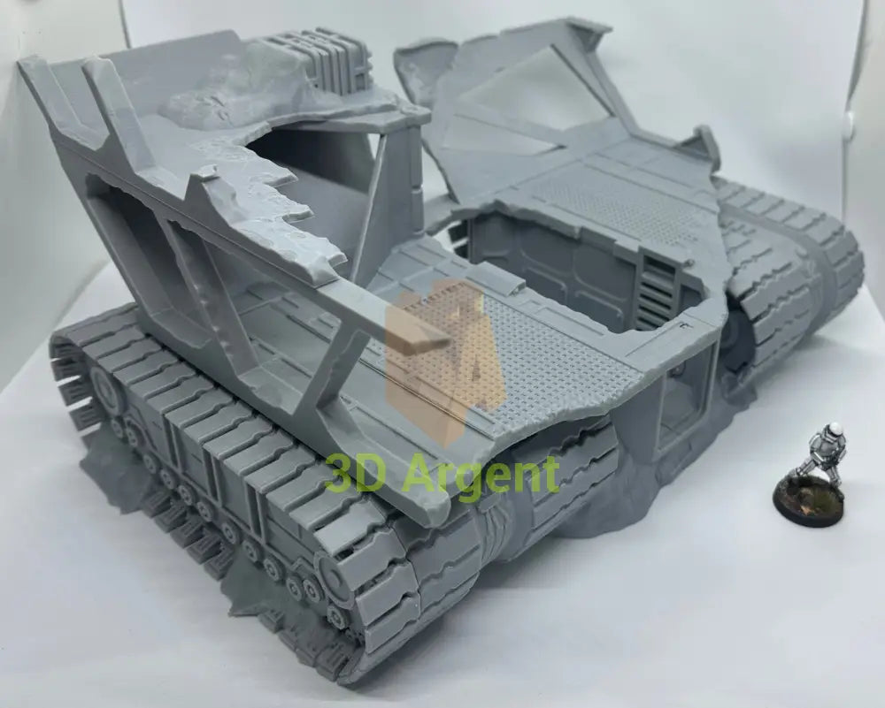 Star Wars Legion Sandcrawler Wreck Terrain | 3D Printed Destroyed Scenery